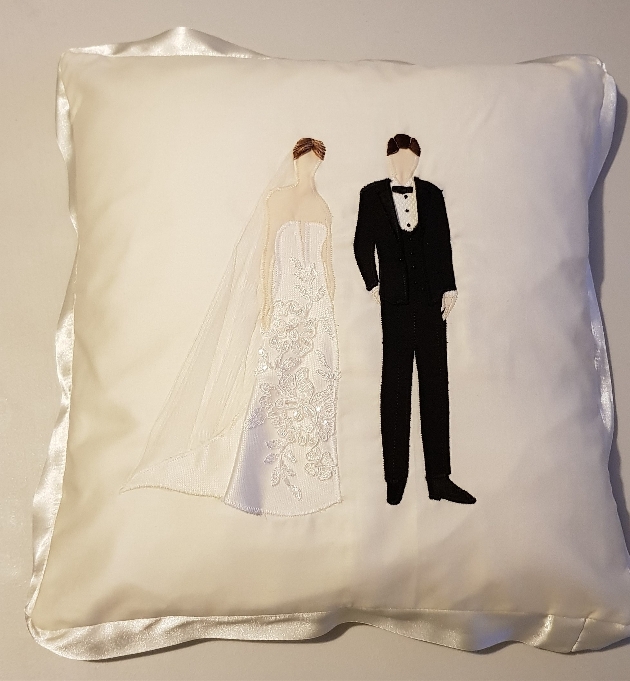 £20 off a bespoke, personalised, wedding or anniversary cushions: Image 2a